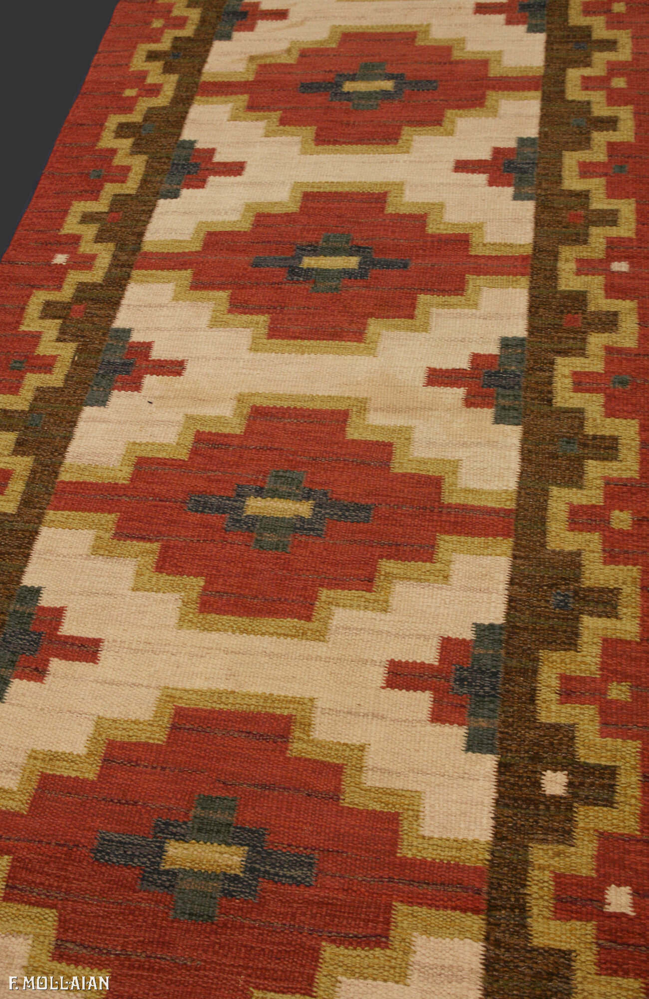 Antique Swedish Runner Kilim n°:39761797